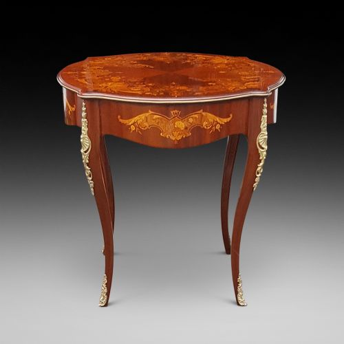 Early 20thc Continental Mahogany Inlaid Centre Table