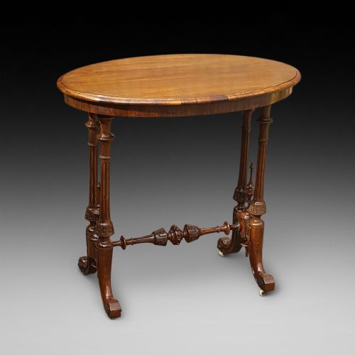 Victorian Rosewood Occassional Side Lamp Table