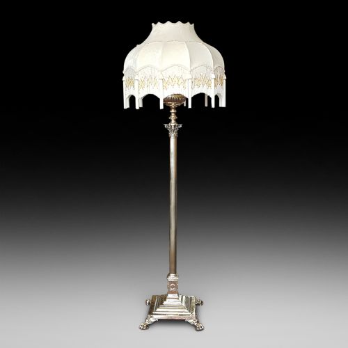 Victorian Brass Standard Oil Lamp