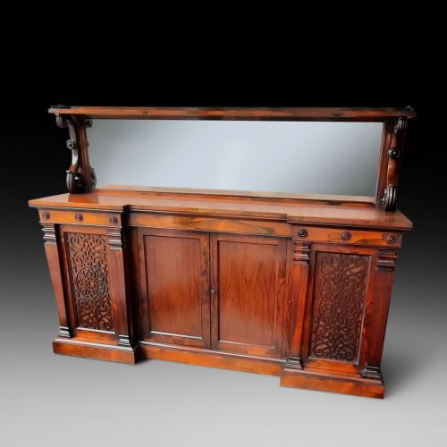 Regency Rosewood Breakfront Sideboard