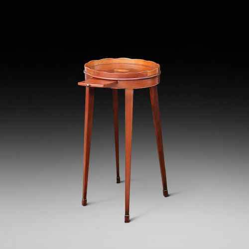 Edwardian Sheraton Style Mahogany Candle Stand