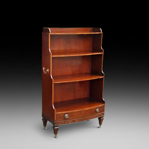 Early 20thc Mahogany Waterfall Bookcase