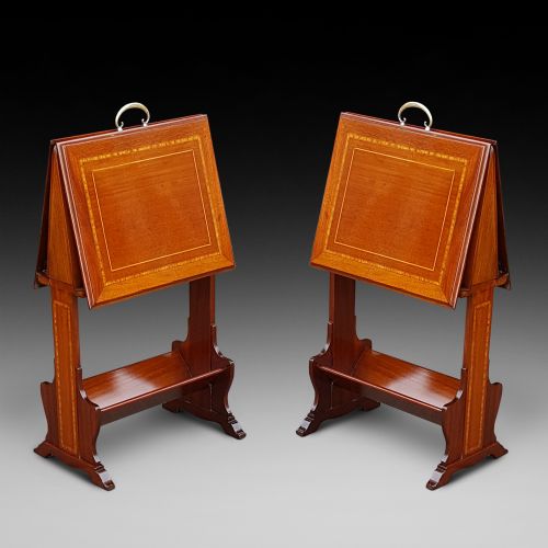 Matched Pair of Edwardian Music Canterburys
