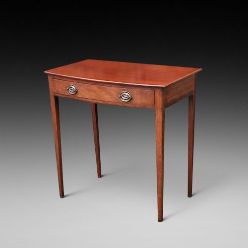 Late Georgian Bow Fronted Mahogany Hall Table