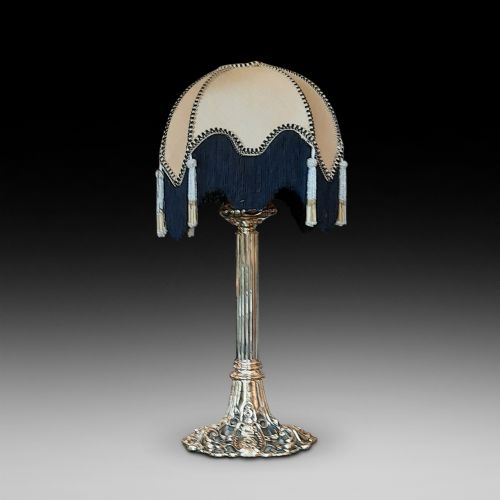 Early 20thc Brass Table Lamp
