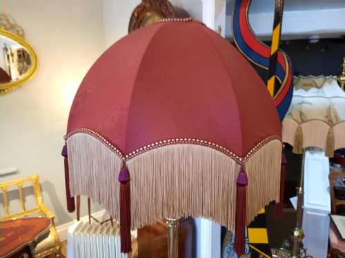 EDWARDIAN BRASS EXTENDING STANDARD LAMP - ADDITIONAL PHOTO 4