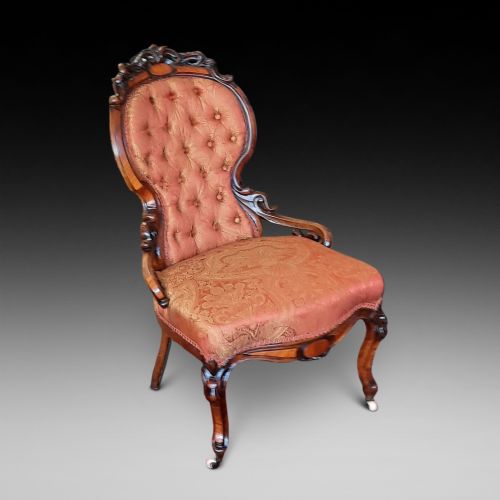 Victorian Mahogany Nursing Chair