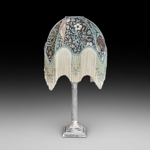 Early 20thc Silver Plate Table Lamp