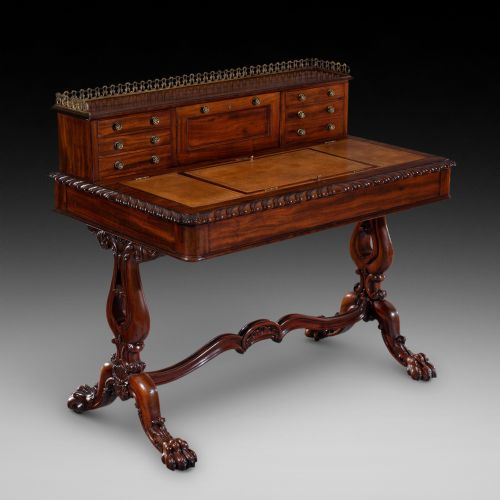 Late Regency Mahogany Desk Attributed to Gillows