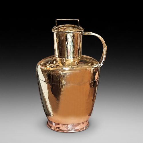 Victorian Brass and Copper Eastern Ewer and Cover