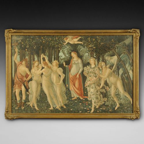 After Botticelli, a Late Victorian Print "La Primavera"