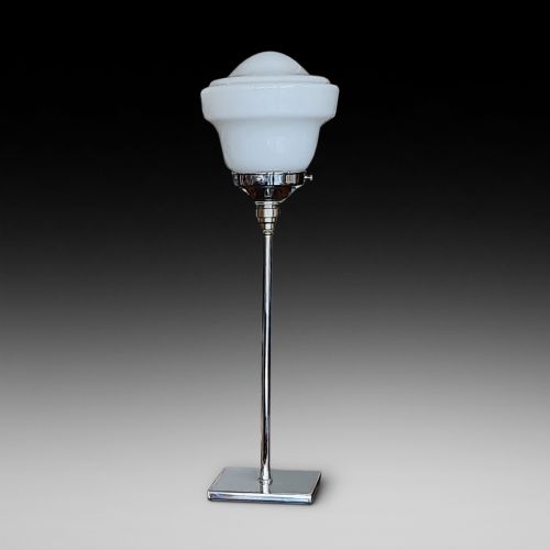 1920'S Art Deco Chrome Table Lamp