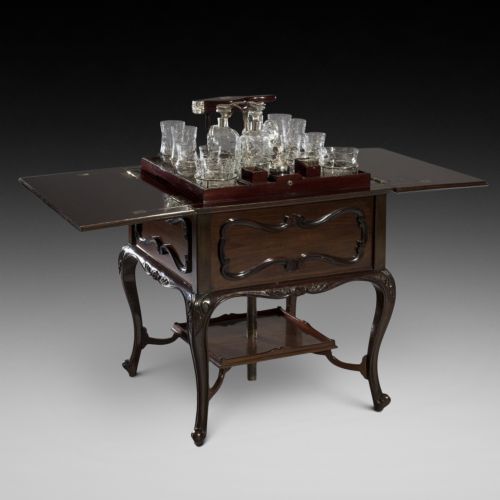 Mahogany "Suprise - Pop Up" Drinks Cabinet
