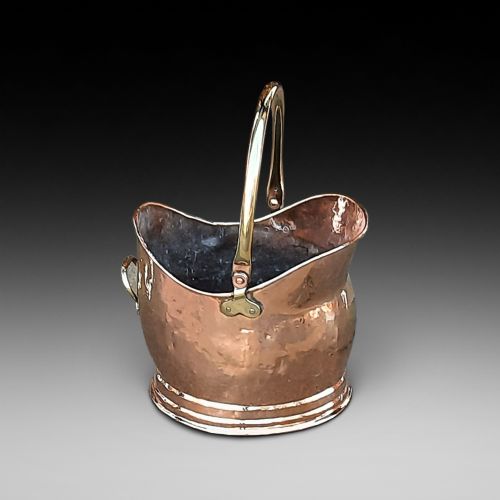 Victorian Copper Coal Helmet