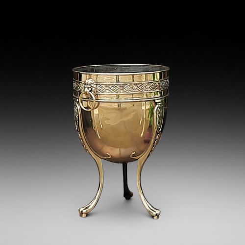 Late 19thc Brass Urn Shaped Wine Cooler