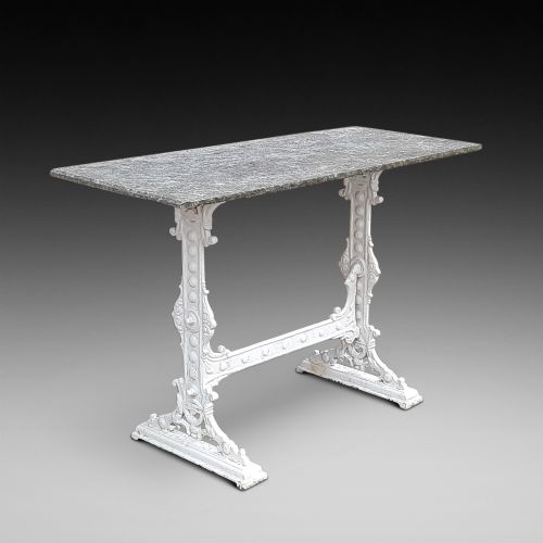 Late 19thc Cast Iron Garden Table