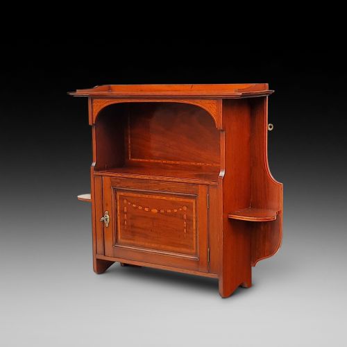 Edwardian Mahogany Wall Cabinet