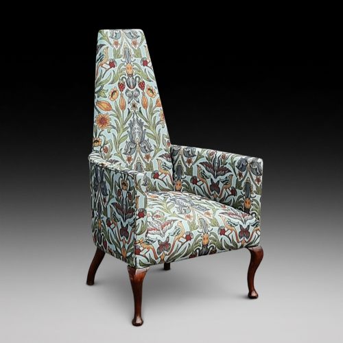 Arts and Crafts/art Nouveau Influenced Upholstered Armchair