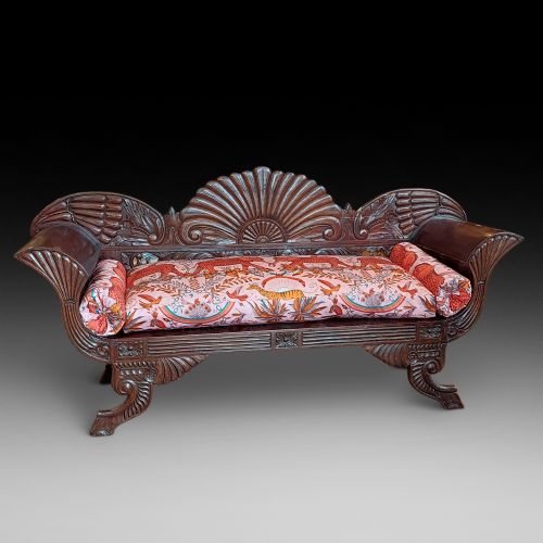 19thc Anglo Indian Hardwood Sofa