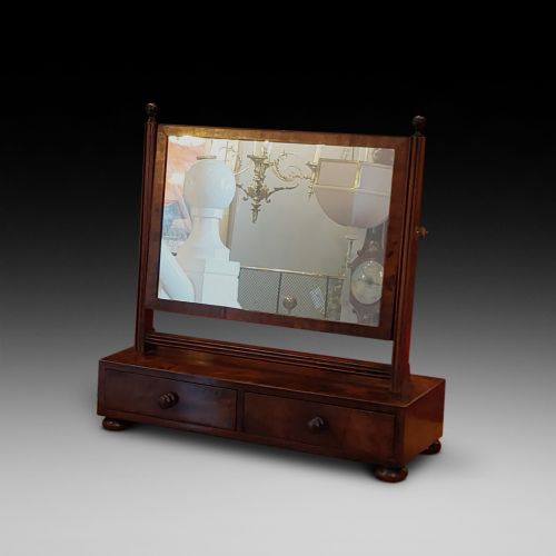 George III Mahogany Dressing Table Mirror