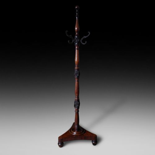 Early Victorian Mahogany Coat Stand