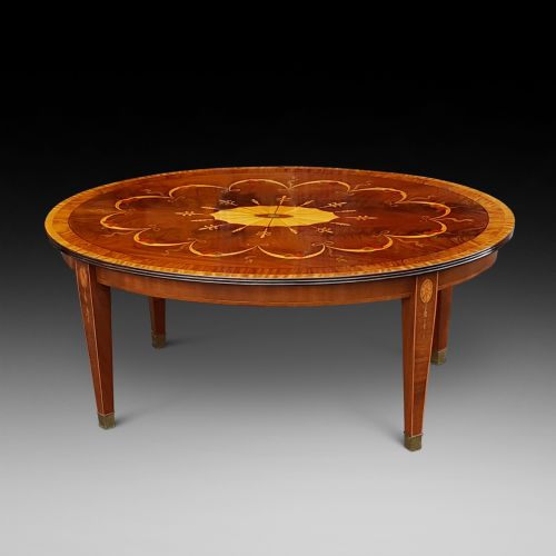 Edwardian Inlaid Mahogany Coffee Table