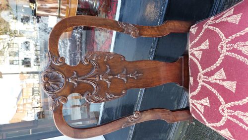PAIR OF LATE 19THC QUEEN ANNE STYLE MAHOGANY SIDE CHAIRS - ADDITIONAL PHOTO 4