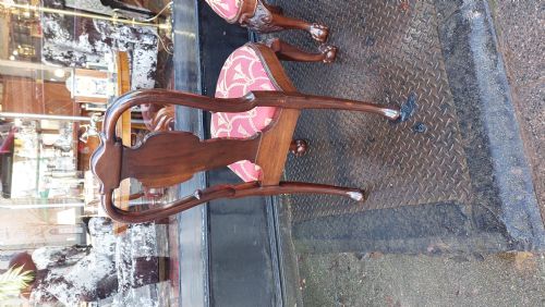 PAIR OF LATE 19THC QUEEN ANNE STYLE MAHOGANY SIDE CHAIRS - ADDITIONAL PHOTO 5