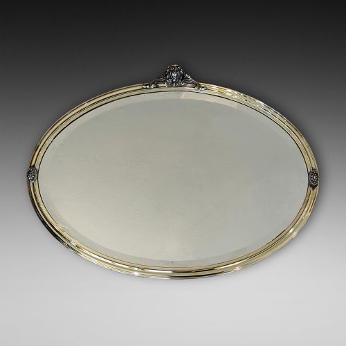 Early 20thc Brass Framed Mirror