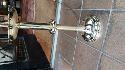PAIR OF GOTHIC STYLE LATE VICTORIAN BRASS CANDLESTANDS - ADDITIONAL PHOTO 2