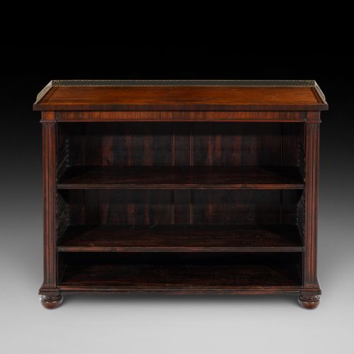 Regency Rosewood Dwarf Bookcase - Gillows