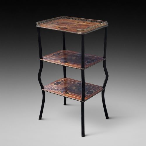 Late Victorian Marquetry Whatnot Stand