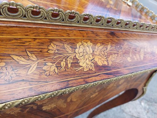 VICTORIAN KINGWOOD AND GILT METAL MOUNTED PLANTER JARDINIRE TABLE - ADDITIONAL PHOTO 5