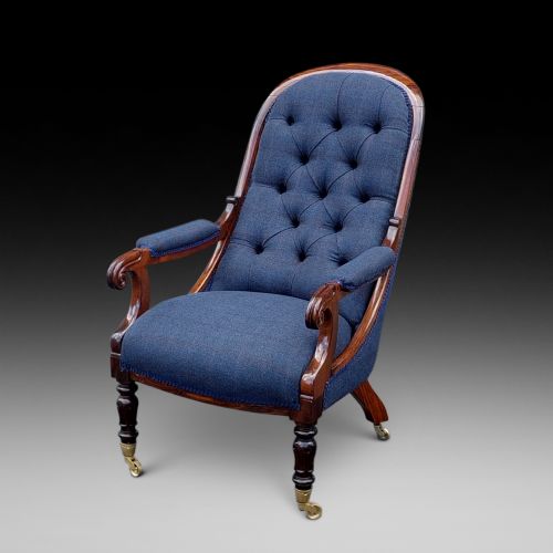 William IV Rosewood Easy Arm Chair