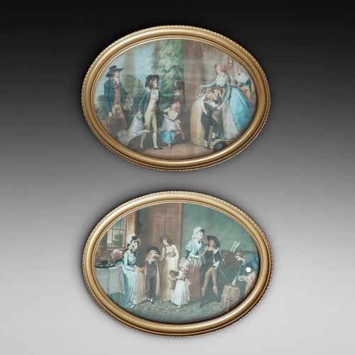 Pair of Late George III Tinted Engravings