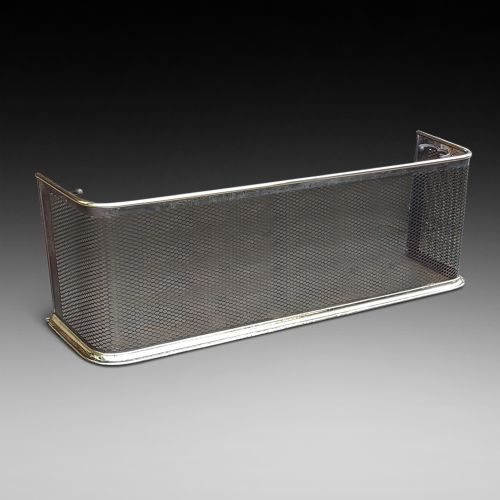 19th Century Brass & Steel Mesh Nursery Fire-guard