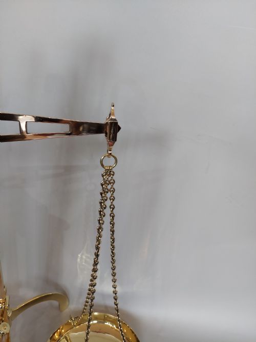 SET OF VICTORIAN BRASS BEAM SCALES - ADDITIONAL PHOTO 6