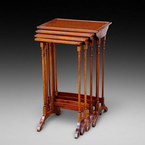 Edwardian Mahogany Quartteto Nest of Tables