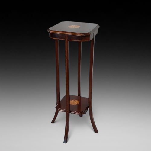 Edwardian Mahogany Torchere Plant Stand
