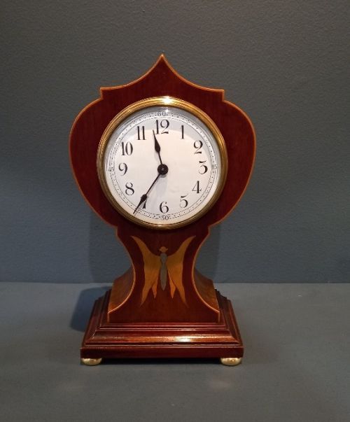 Edwardian Mahogany Mantel Clock