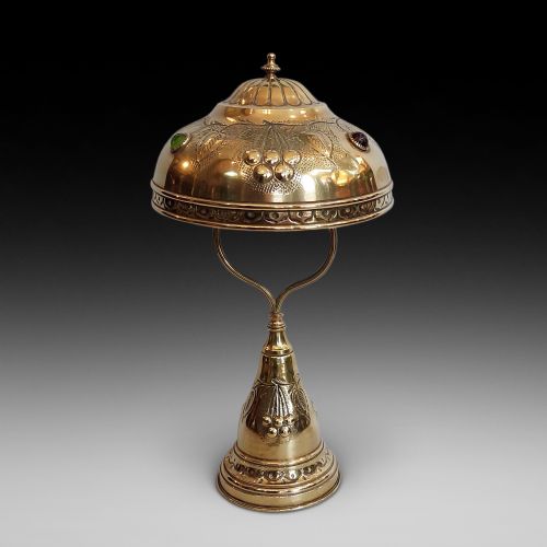 Arts and Crafts Brass Table Lamp