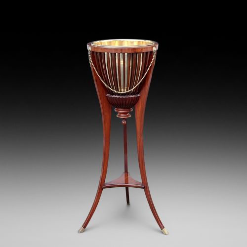 Edwardian Mahogany Jardiniere Plant Stand