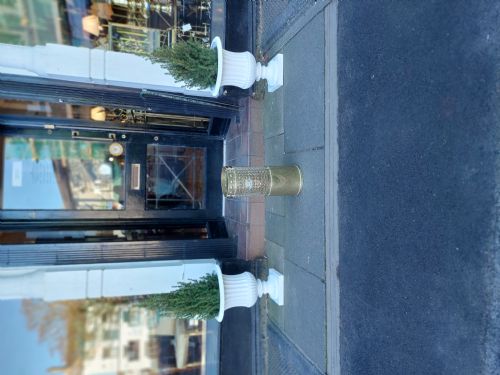 VICTORIAN PIERCED BRASS STICK STAND - ADDITIONAL PHOTO 8
