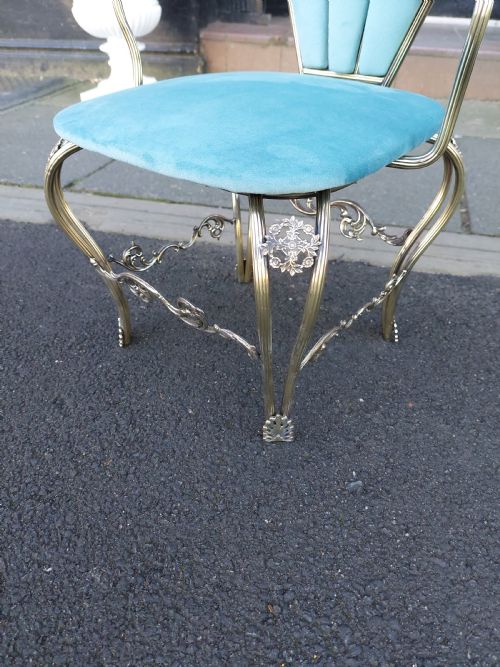 1920'S BRASS FRAMED CHILD'SDOLLS CHAIR - ADDITIONAL PHOTO 2