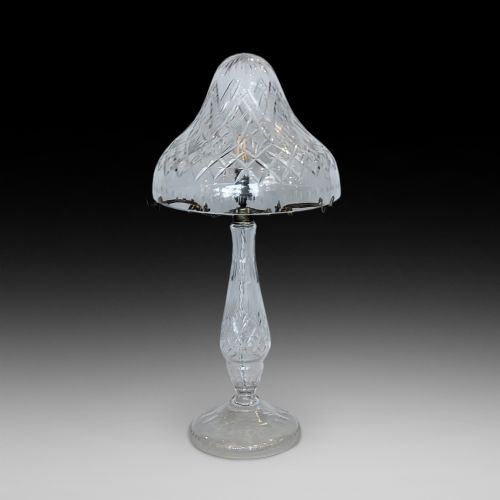 1920'S Crystal "Mushroom" Table Lamp