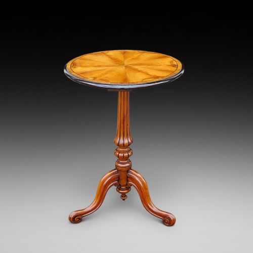 Victorian Walnut Side Lamp/wine Table