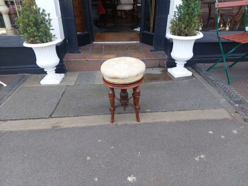 Victorian Walnut Adjustable Stool