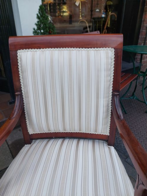 PAIR OF LATE 19TH CENTURY CARVED MAHOGANY OPEN ARMCHAIRS - ADDITIONAL PHOTO 2