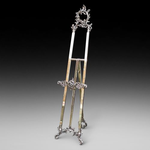 Late 19thc Brass Easel in the French 18thc Style