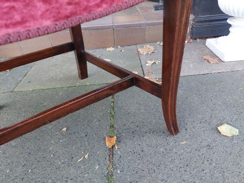 LATE 19THC HEPPLEWHITE STYLE ARM CHAIR - ADDITIONAL PHOTO 7